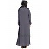 Designer Nida abaya with handwork- Grey